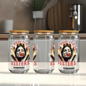 Native American Awareness Gift Glass Can No More Stolen Sisters MMIW Support TS12 Print Your Wear