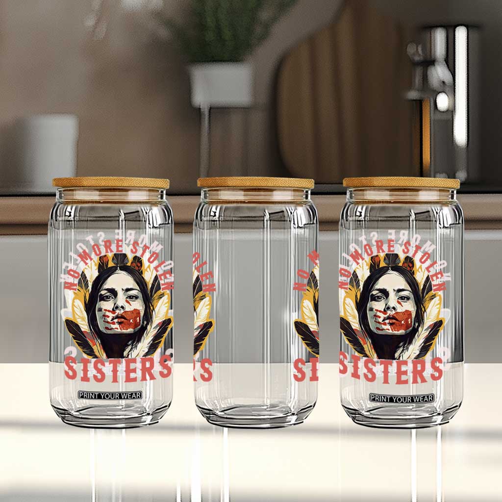 Native American Awareness Gift Glass Can No More Stolen Sisters MMIW Support TS12 Print Your Wear