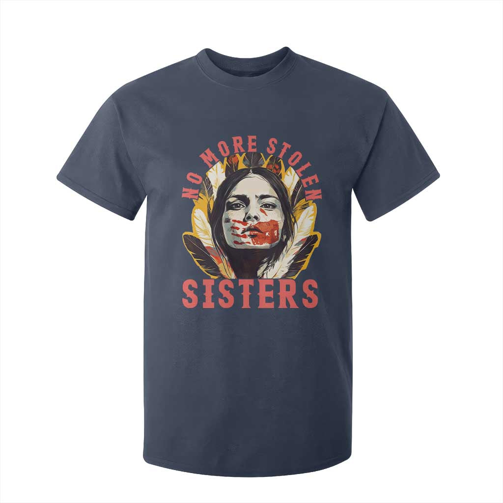 Native American Awareness Gift T Shirt For Kid No More Stolen Sisters MMIW Support TS12 Navy Print Your Wear