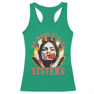 Native American Awareness Gift Racerback Tank Top No More Stolen Sisters MMIW Support TS12 Irish Green Print Your Wear