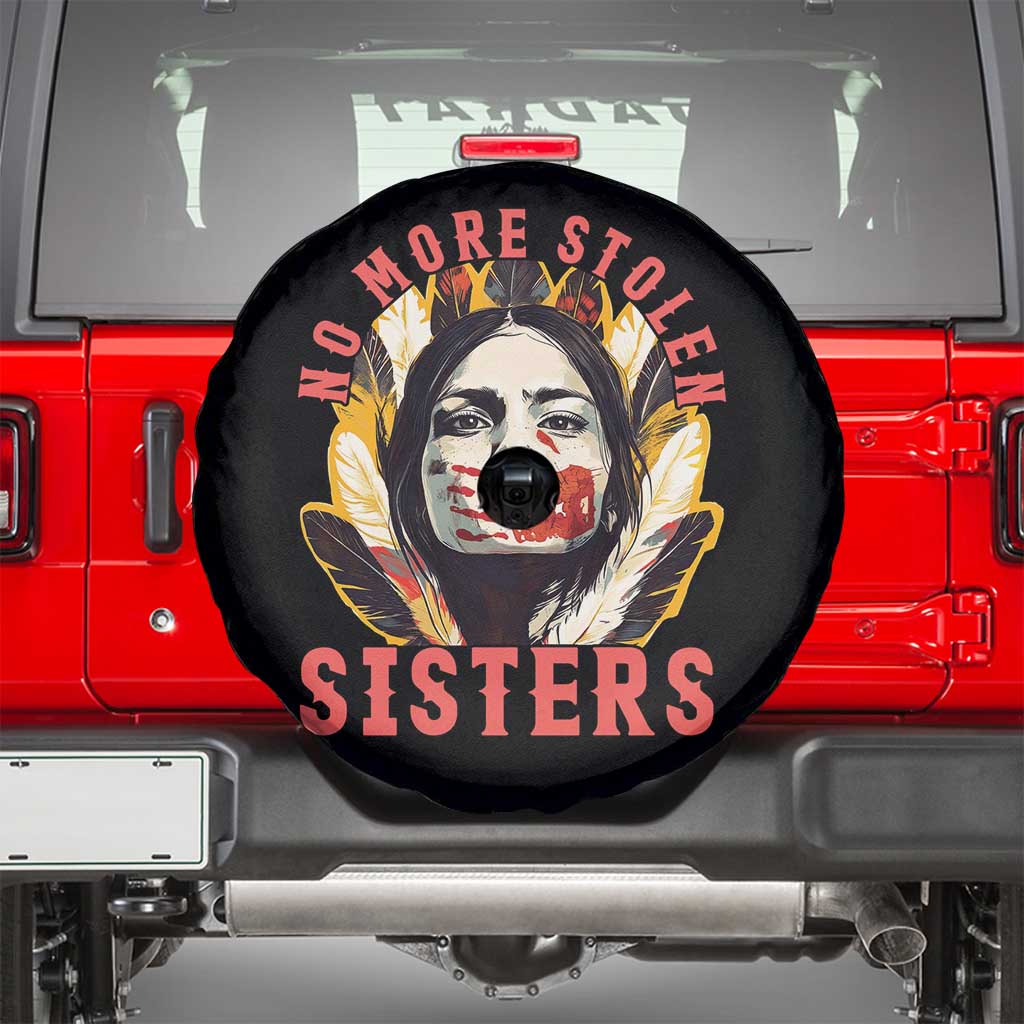 Native American Awareness Gift Spare Tire Cover No More Stolen Sisters MMIW Support TS12 Black Print Your Wear