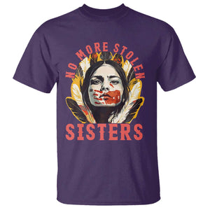 Native American Awareness Gift T Shirt No More Stolen Sisters MMIW Support TS12 Purple Print Your Wear