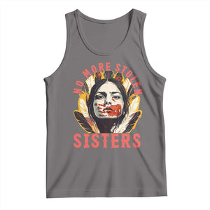 Native American Awareness Gift Tank Top No More Stolen Sisters MMIW Support TS12 Deep Heather Print Your Wear