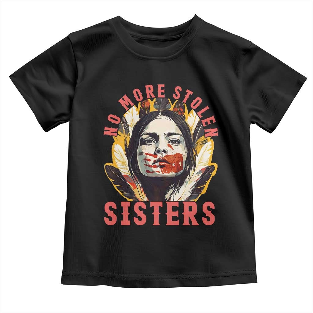 Native American Awareness Gift Toddler T Shirt No More Stolen Sisters MMIW Support TS12 Black Print Your Wear