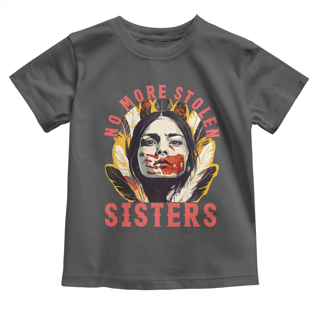 Native American Awareness Gift Toddler T Shirt No More Stolen Sisters MMIW Support TS12 Dark Heather Print Your Wear