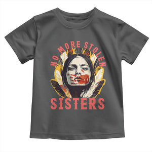 Native American Awareness Gift Toddler T Shirt No More Stolen Sisters MMIW Support TS12 Dark Heather Print Your Wear