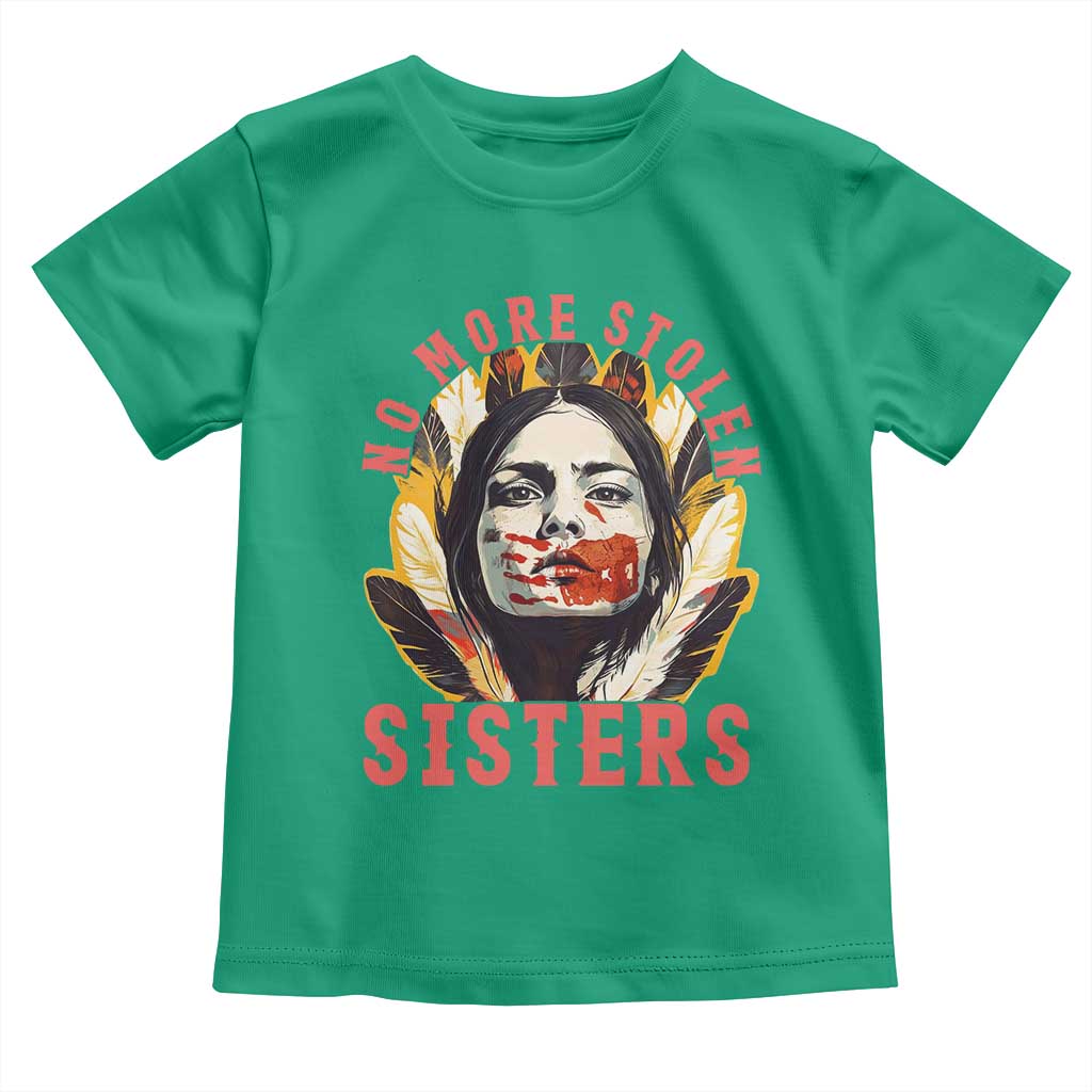 Native American Awareness Gift Toddler T Shirt No More Stolen Sisters MMIW Support TS12 Irish Green Print Your Wear