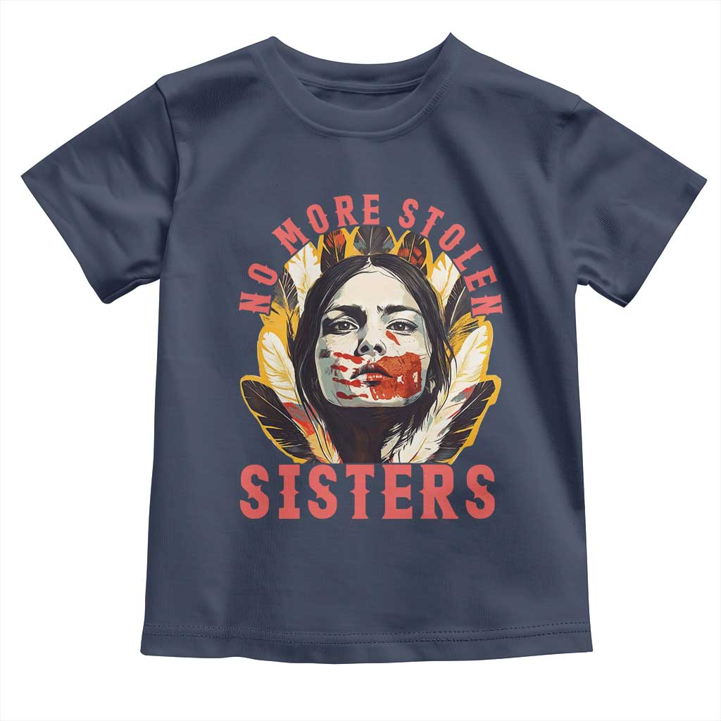 Native American Awareness Gift Toddler T Shirt No More Stolen Sisters MMIW Support TS12 Navy Print Your Wear