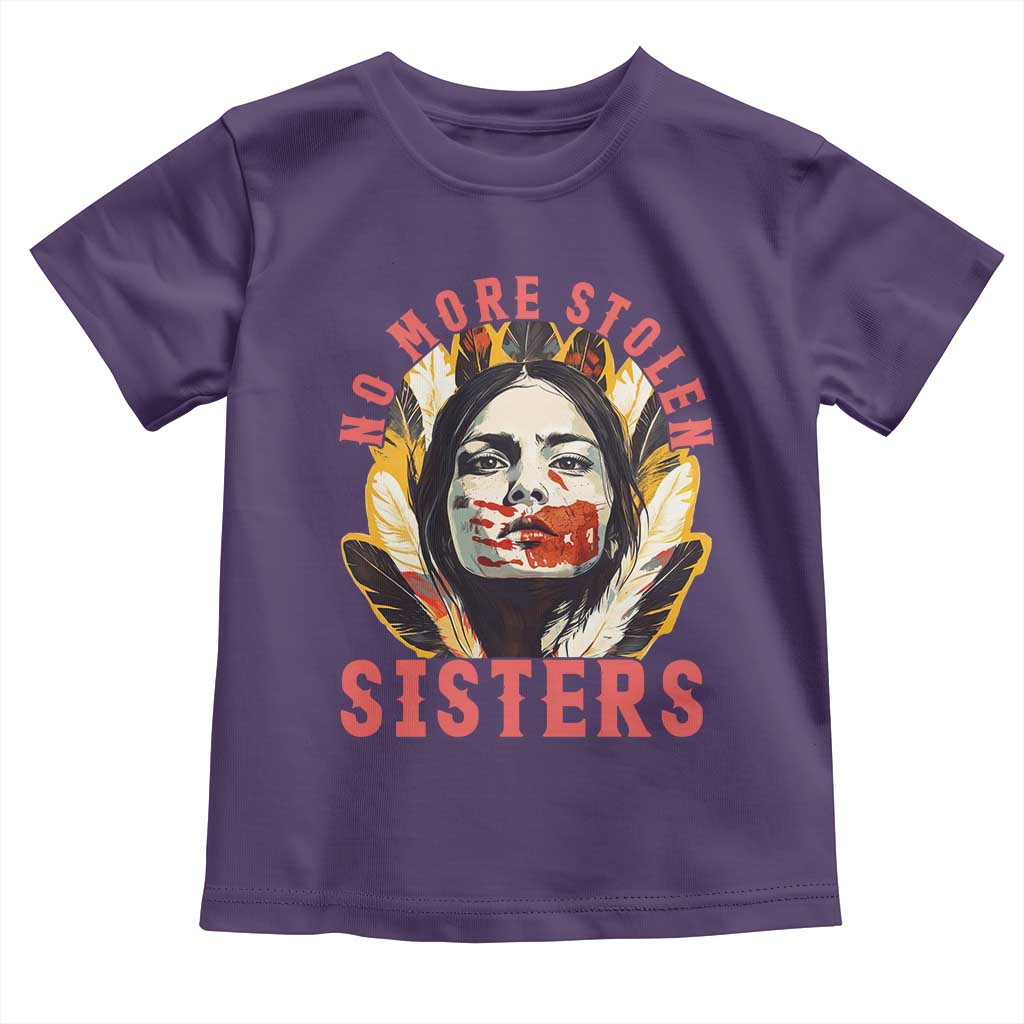 Native American Awareness Gift Toddler T Shirt No More Stolen Sisters MMIW Support TS12 Purple Print Your Wear
