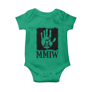 Stop MMIW Baby Onesie Voices For Stolen Sisters Red Handprint Graphic TS12 Irish Green Print Your Wear