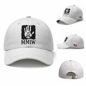 Stop MMIW Baseball Cap Voices For Stolen Sisters Red Handprint Graphic TS12 Baseball Cap Universal Fit White Print Your Wear