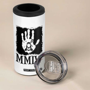 Stop MMIW 4 in 1 Can Cooler Tumbler Voices For Stolen Sisters Red Handprint Graphic TS12 Print Your Wear