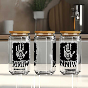 Stop MMIW Glass Can Voices For Stolen Sisters Red Handprint Graphic TS12 Print Your Wear