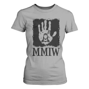 Stop MMIW T Shirt For Women Voices For Stolen Sisters Red Handprint Graphic TS12 Sport Gray Print Your Wear