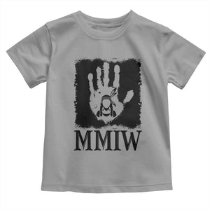 Stop MMIW Toddler T Shirt Voices For Stolen Sisters Red Handprint Graphic TS12 Sport Gray Print Your Wear