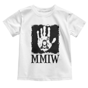 Stop MMIW Toddler T Shirt Voices For Stolen Sisters Red Handprint Graphic TS12 White Print Your Wear