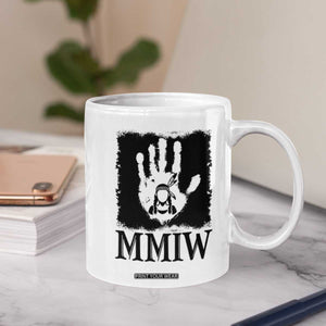 Stop MMIW Coffee Mug Voices For Stolen Sisters Red Handprint Graphic TS12 Print Your Wear