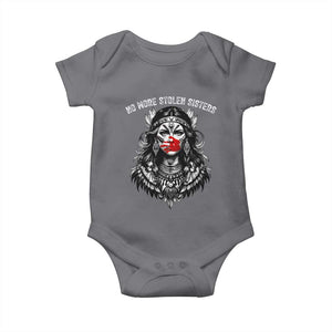MMIW Awareness Support Baby Onesie No More Stolen Sisters TS12 Charcoal Print Your Wear