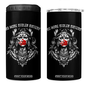 MMIW Awareness Support 4 in 1 Can Cooler Tumbler No More Stolen Sisters TS12 One Size: 16 oz Black Print Your Wear