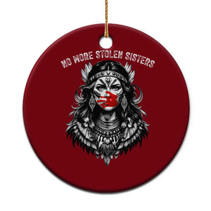 MMIW Awareness Support Ceramic Ornament No More Stolen Sisters TS12 1pc Red Print Your Wear