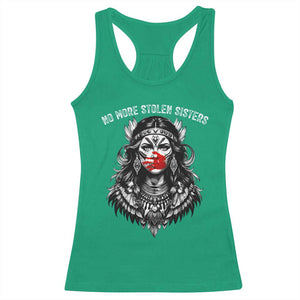 MMIW Awareness Support Racerback Tank Top No More Stolen Sisters TS12 Irish Green Print Your Wear