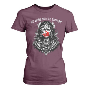 MMIW Awareness Support T Shirt For Women No More Stolen Sisters TS12 Maroon Print Your Wear