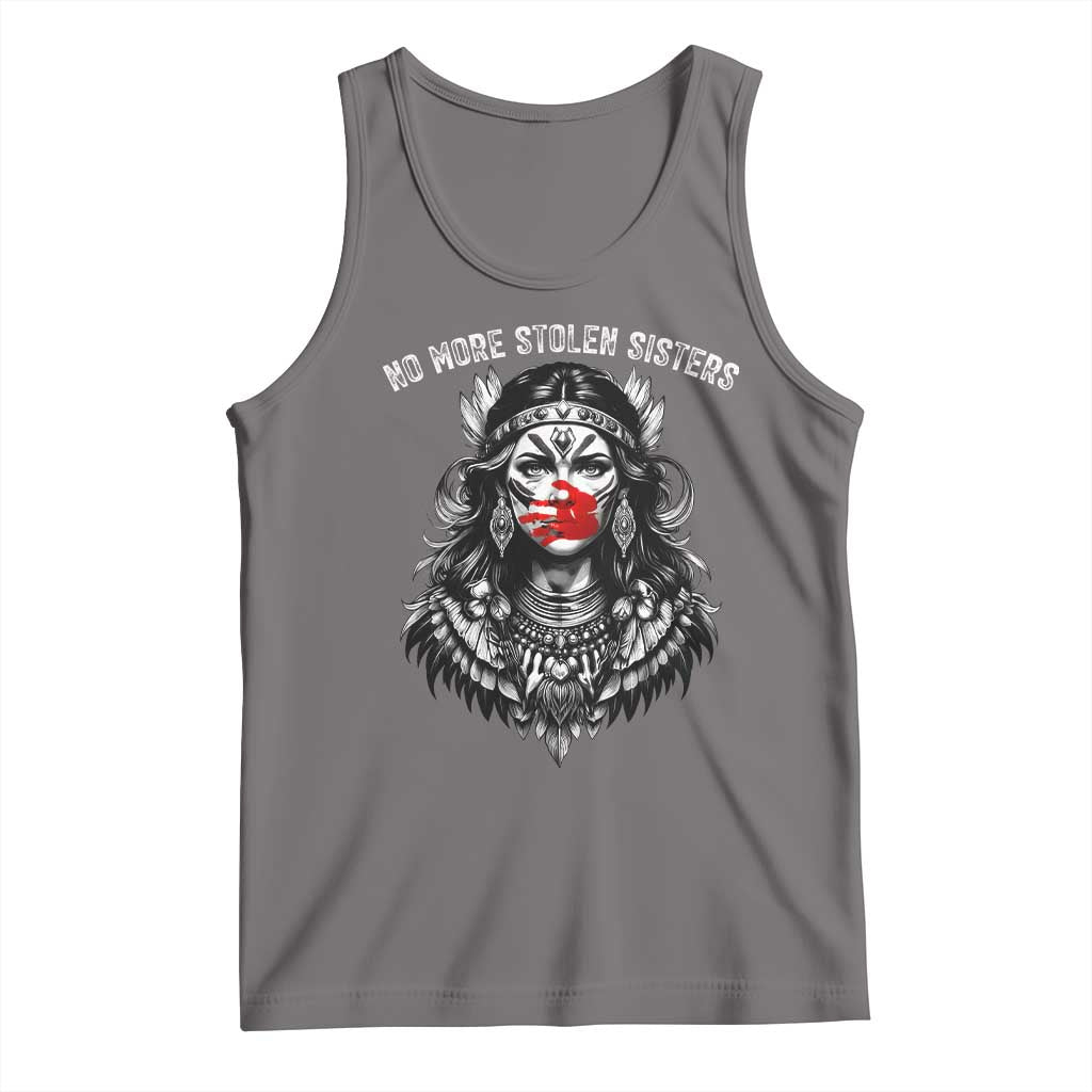 MMIW Awareness Support Tank Top No More Stolen Sisters TS12 Deep Heather Print Your Wear