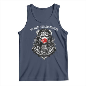 MMIW Awareness Support Tank Top No More Stolen Sisters TS12 Navy Print Your Wear