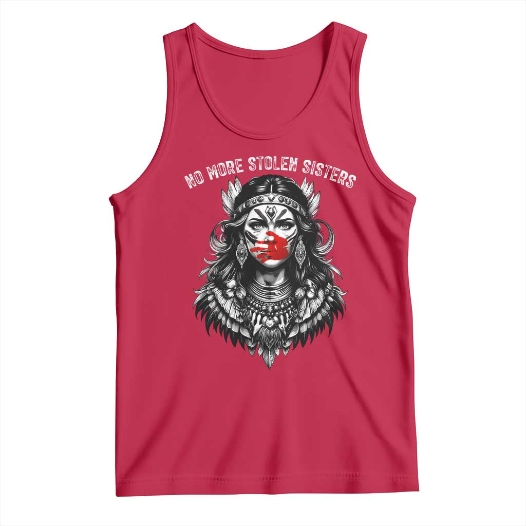 MMIW Awareness Support Tank Top No More Stolen Sisters TS12 Red Print Your Wear