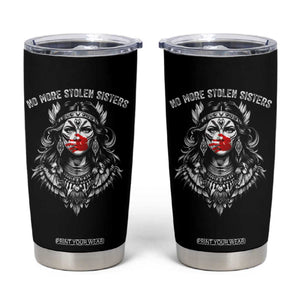 MMIW Awareness Support Tumbler Cup No More Stolen Sisters TS12 Black Print Your Wear
