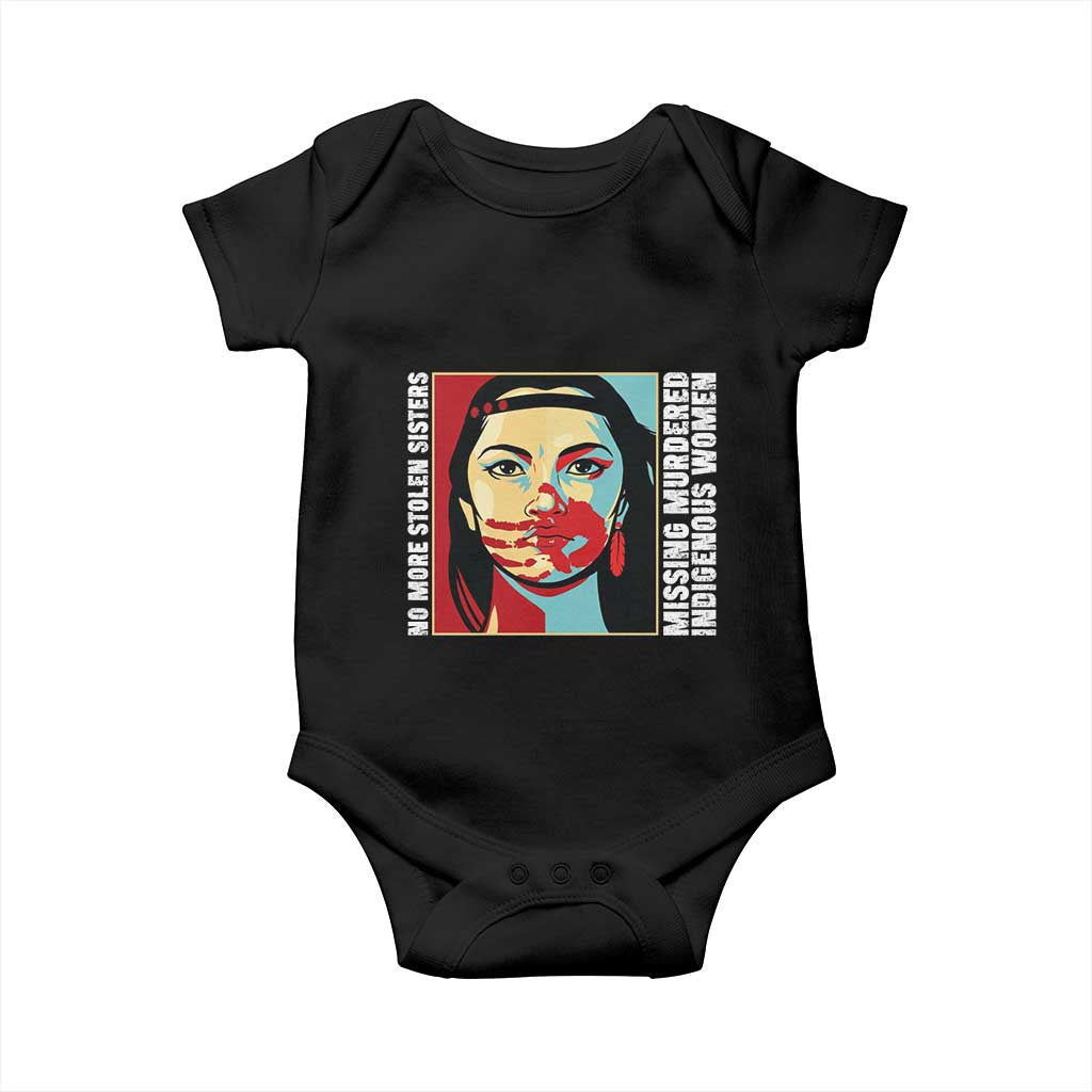 MMIW Awareness Support Baby Onesie Voices For Stolen Sisters Native American TS12 Black Print Your Wear