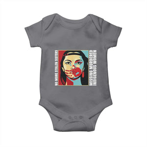 MMIW Awareness Support Baby Onesie Voices For Stolen Sisters Native American TS12 Charcoal Print Your Wear