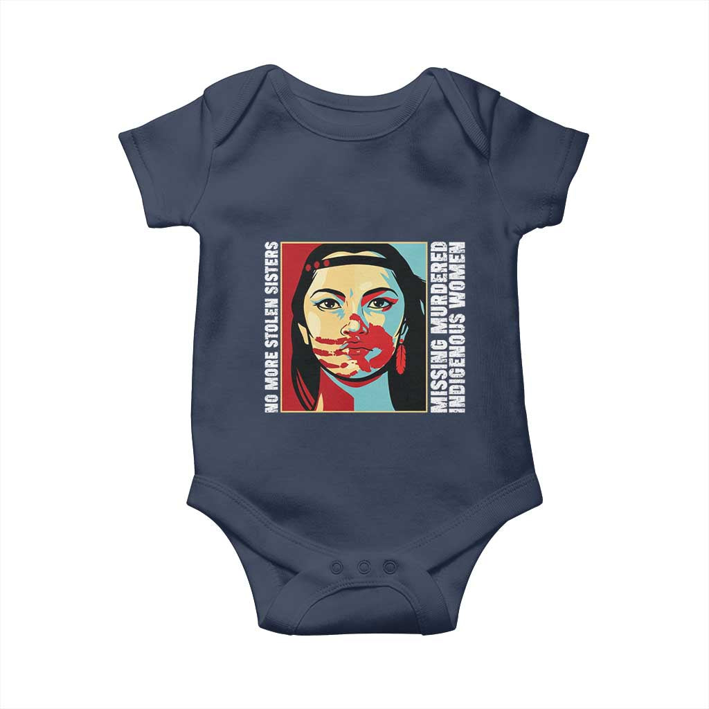 MMIW Awareness Support Baby Onesie Voices For Stolen Sisters Native American TS12 Navy Print Your Wear