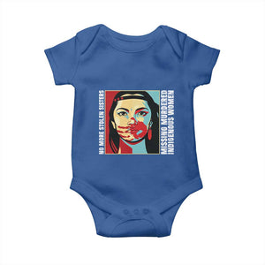 MMIW Awareness Support Baby Onesie Voices For Stolen Sisters Native American TS12 Royal Blue Print Your Wear