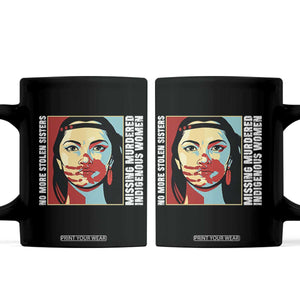 MMIW Awareness Support Coffee Mug Voices For Stolen Sisters Native American TS12 Black Print Your Wear