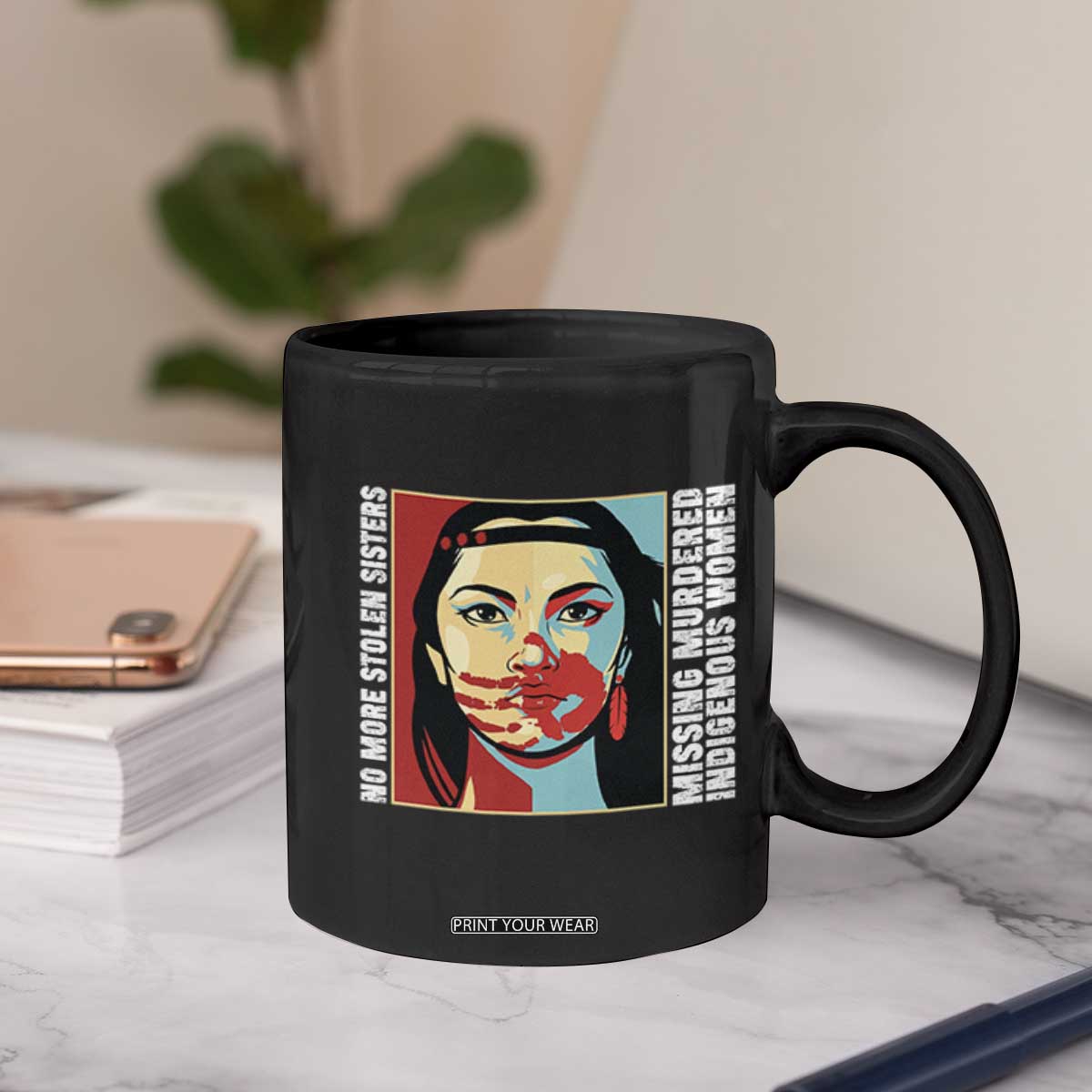 MMIW Awareness Support Coffee Mug Voices For Stolen Sisters Native American TS12 Print Your Wear