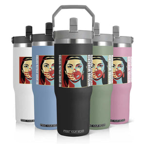 MMIW Awareness Support Flip Straw Tumbler Voices For Stolen Sisters Native American TS12 Print Your Wear