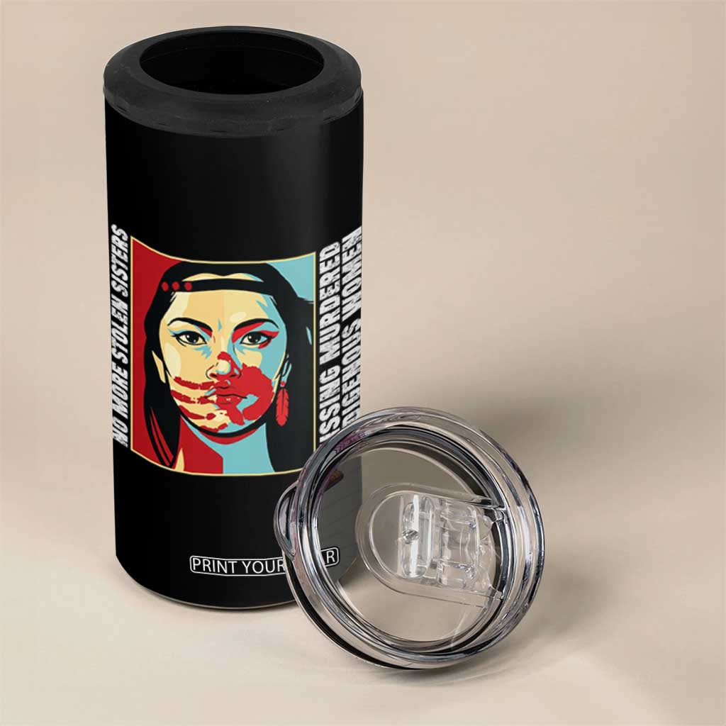 MMIW Awareness Support 4 in 1 Can Cooler Tumbler Voices For Stolen Sisters Native American TS12 Print Your Wear