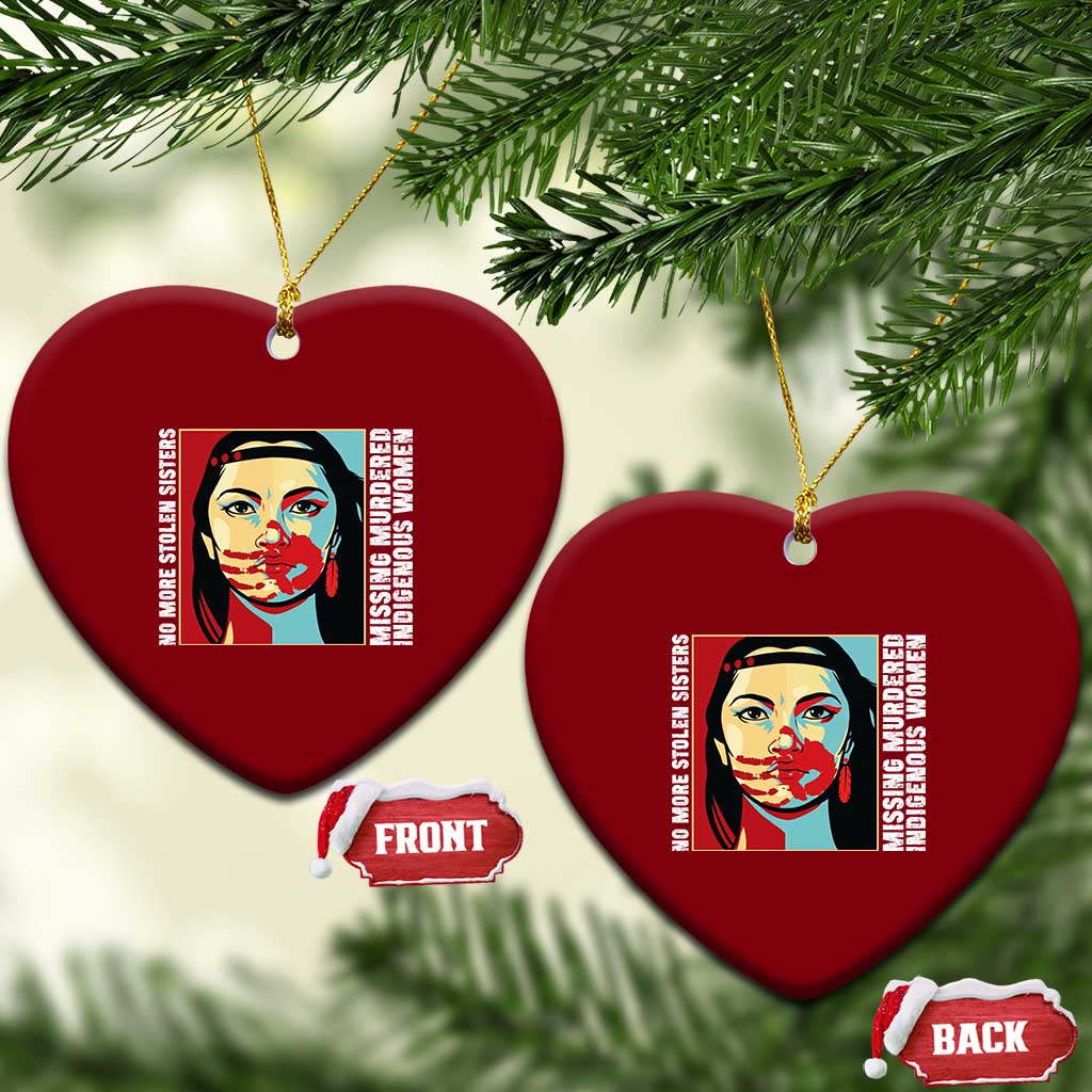 MMIW Awareness Support Ceramic Ornament Voices For Stolen Sisters Native American TS12 Print Your Wear