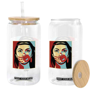 MMIW Awareness Support Glass Can Voices For Stolen Sisters Native American TS12 Print Your Wear