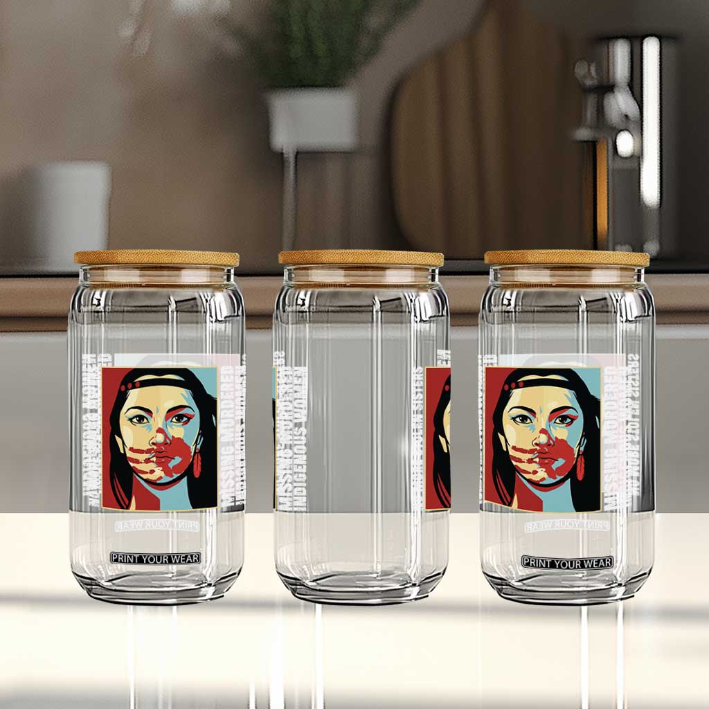 MMIW Awareness Support Glass Can Voices For Stolen Sisters Native American TS12 Print Your Wear