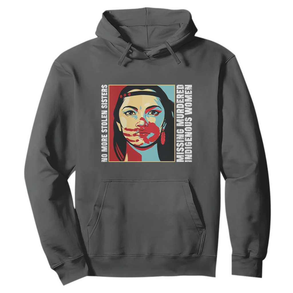 MMIW Awareness Support Hoodie Voices For Stolen Sisters Native American TS12 Dark Heather Print Your Wear
