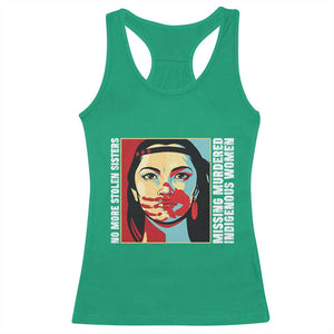 MMIW Awareness Support Racerback Tank Top Voices For Stolen Sisters Native American TS12 Irish Green Print Your Wear