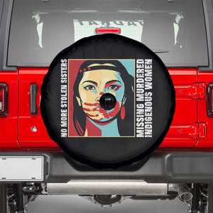 MMIW Awareness Support Spare Tire Cover Voices For Stolen Sisters Native American TS12 Black Print Your Wear