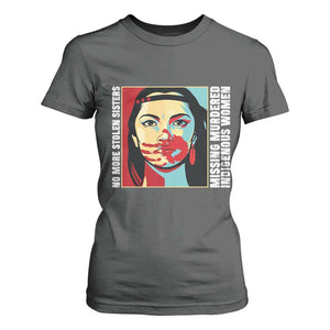 MMIW Awareness Support T Shirt For Women Voices For Stolen Sisters Native American TS12 Dark Heather Print Your Wear