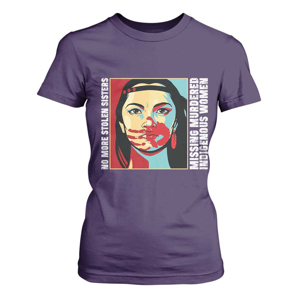 MMIW Awareness Support T Shirt For Women Voices For Stolen Sisters Native American TS12 Purple Print Your Wear