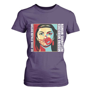 MMIW Awareness Support T Shirt For Women Voices For Stolen Sisters Native American TS12 Purple Print Your Wear