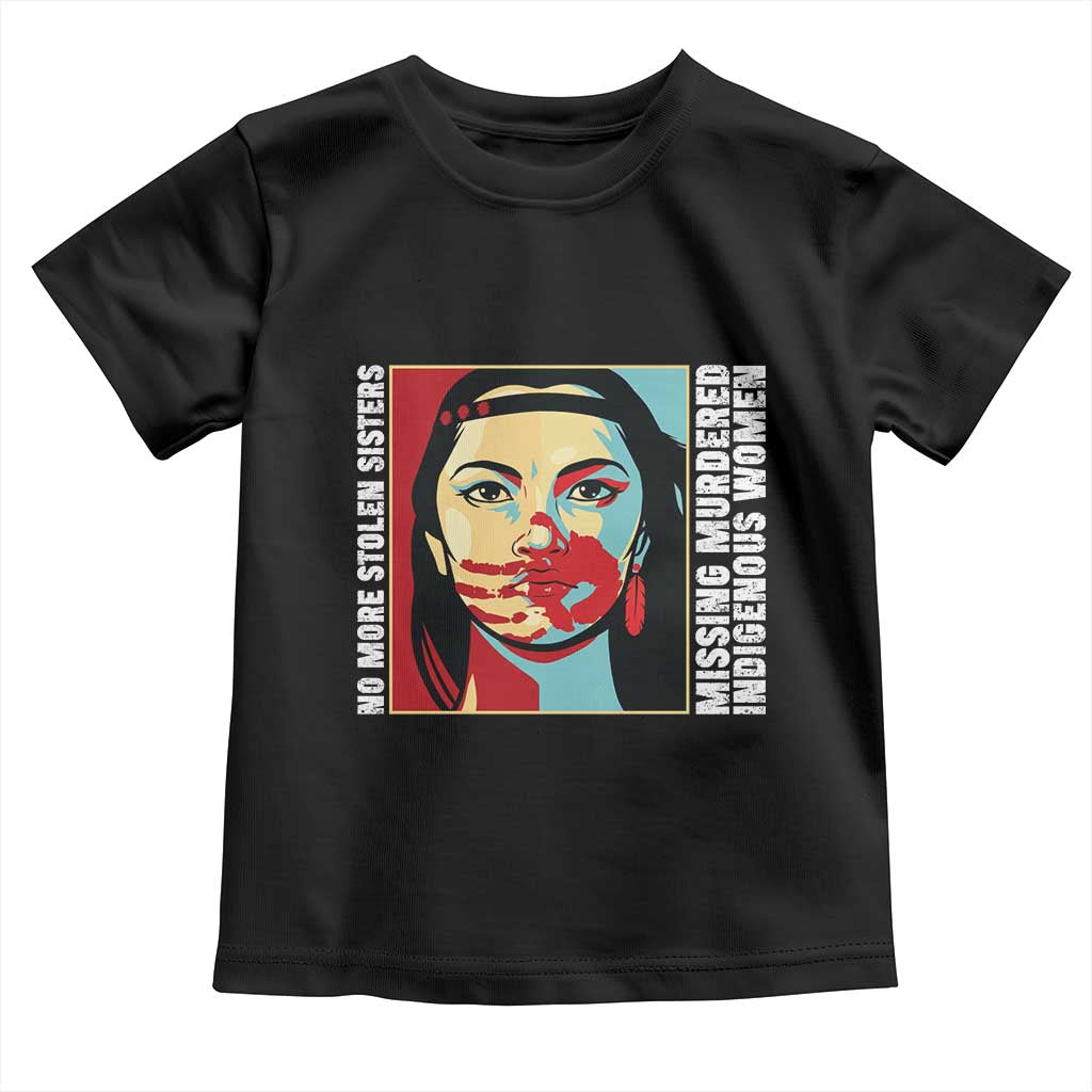 MMIW Awareness Support Toddler T Shirt Voices For Stolen Sisters Native American TS12 Black Print Your Wear