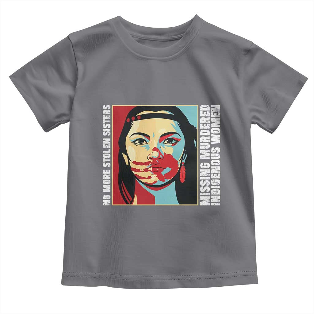 MMIW Awareness Support Toddler T Shirt Voices For Stolen Sisters Native American TS12 Charcoal Print Your Wear