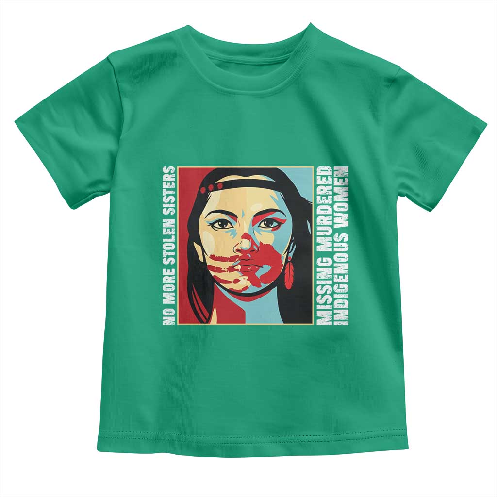 MMIW Awareness Support Toddler T Shirt Voices For Stolen Sisters Native American TS12 Irish Green Print Your Wear